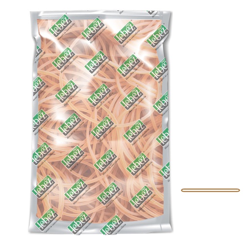 Elastico ad anello - diametro 4 cm - 1 kg - caucciù - colore naturale -Lebez