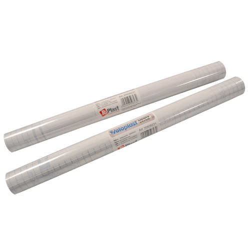 Rotolo coprilibro Veloplast - 5 m x 45 cm - PPL - liscio adesivo neutro- trasparente - Colorosa