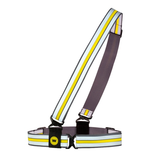 Banda sicurezza alta visibilità Cross Wrap - regolabile - giallo fluo -WoWow