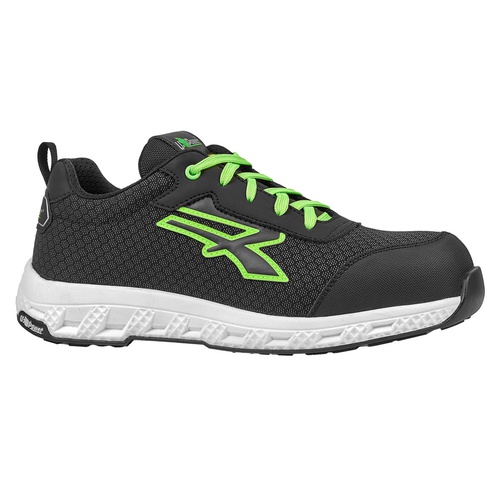 Calzatura di sicurezza Mitch Red Ego S3S ESD - numero 46 - nero/verde -U-Power