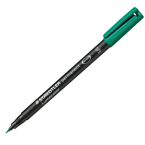 Pennarello Lumocolor Permanent 313 - punta 0,4mm - verde - Staedtler