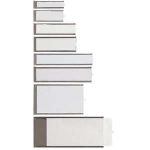 Portaetichette adesive Ies B4 - 65x100 mm - grigio - Sei Rota - conf. 4 pezzi