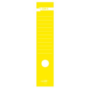 Copridorso CDR C - carta autoadesiva - giallo - 7x34,5 cm - Sei Rota - conf. 10 pezzi