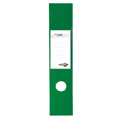 Copridorso CDR - PVC adesivo - verde - 7x34,5 cm - Sei Rota - conf. 10 pezzi