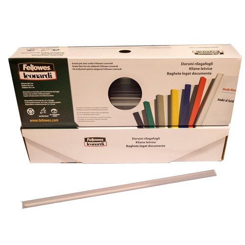 Dorsetti tondi per rilegatura - 3 mm - trasparente - Fellowes - scatola50 pezzi