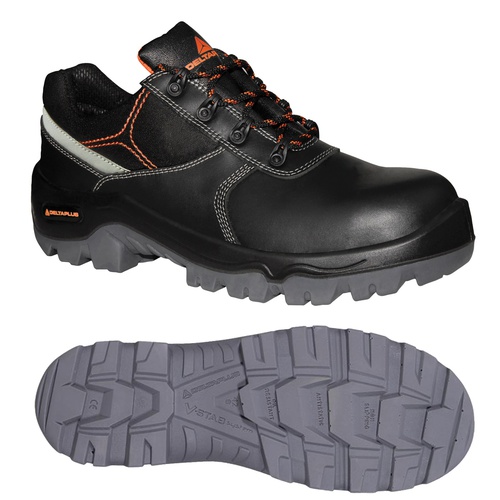 Calzatura di sicurezza Phocea S3 SRC - pelle crosta pigmentata - numero42 - nero - Deltaplus