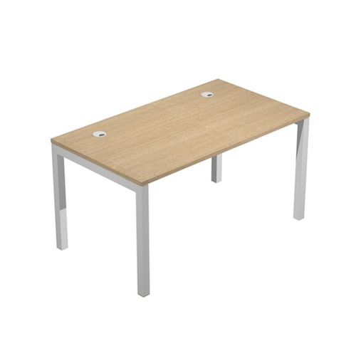 Scrivania singola Agorà - 140 x 80 x 72,5 cm - rovere