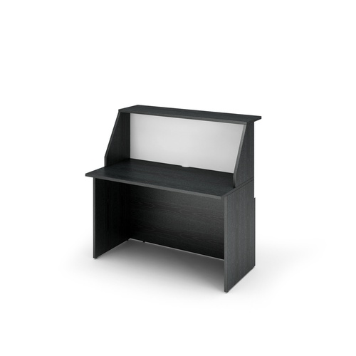 Modulo Prestige reception sopralzo/desktop - 120 x 76,1 x 117 cm - nerovenato/bianco