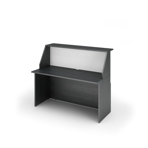 Modulo Prestige reception sopralzo/desktop - 140 x 76,1 x 117 cm - nerovenato/bianco