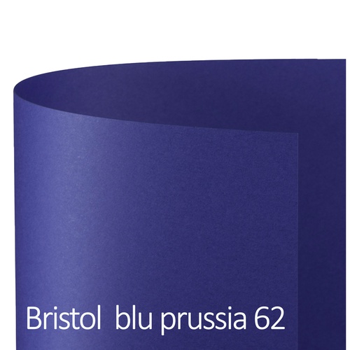 Cartoncino Bristol Color - 50x70cm - 200gr - blu prussia 62 - Favini - Conf. 25 pezzi