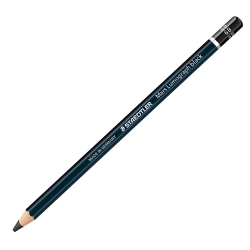 Matita di grafite tipo carboncino Mars Lumograph Black - gradazione 6B - Staedtler - conf. 12 pezzi