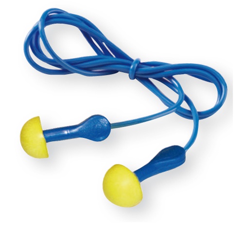 Inserti auricolari E.A.R.™ Express con cordicella - SNR 28 dB - giallo/blu - 3M - conf. 100 pezzi