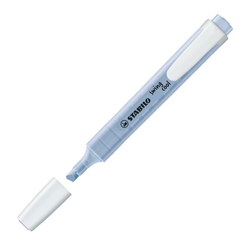 Evidenziatore Swing Cool Pastel - punta a scalpello - tratto 1 - 4 mm -azzurro ghiaccio 111 - Stabilo