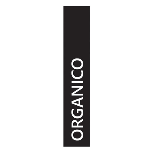 Etichetta adesiva raccolta differenziata - con stampa "ORGANICO" - 50 x200 mm - vinile - bianco opaco - Medial