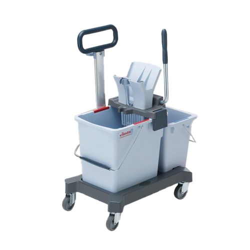 Carrello per pulizie UltraSpeed Pro Doppio - con barra - 33 L - 62 x 38x 85 cm - Vileda