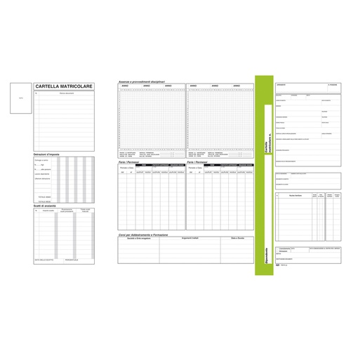 Cartellina matricolare - con vano portadocumenti - 32,5 x 25,5 cm - Data Ufficio Cartellina matricolare - con vano portadocumenti - 32,5 x 25,5 cm - Data Ufficio