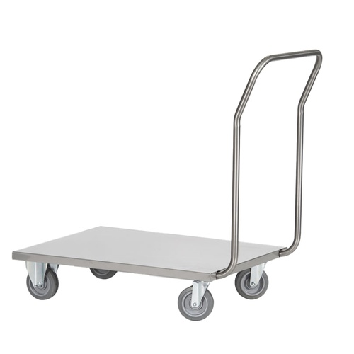 Carrello da lavoro - con pianale - 60 x 90 x 97cm - acciaio inox AISI 304 - grigio - Tecnotelai Carrello da lavoro - con pianale - 60 x 90 x 97cm - acciaio inox AISI 304 - grigio - Tecnotelai