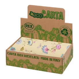 Carta regalo riciclata Fiori di campo - 100 fogli - 70x100cm - fantasieassortite - Rex Sadoch