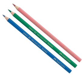 Matita colorata eco Il Castello+3 bicolor - diametro mina 3,00 mm - colori assortiti - Faber Castell - astuccio 12 pezzi