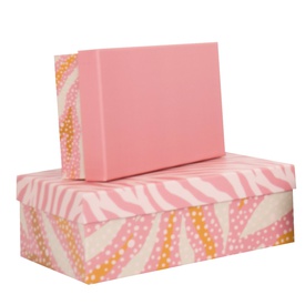 Set scatole regalo - dimensioni assortite - fantasia Breeze - conf. 5 pezzi