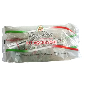 Serving kit - 50 bicchierini + 50 bustine zucchero + 50 palettine - FPP