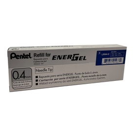 Refill Energel X LRN4 - punta 0,4 mm - blu - Pentel