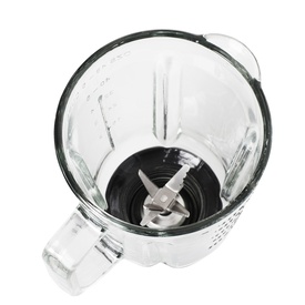 Frullatore Frullo Glass - con bicchiere in vetro - 600 W - nero/argento- Melchioni family