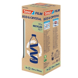 Nastro adesivo Eco & Crystal - 19 mm x 33 m - Tesa - torre 8 pezzi