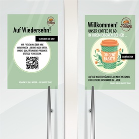 Etichette adesive per finestre - in carta - con pellicola - laser - rimovibili - 210 x 297 mm - 1et/fg - 10 fogli - bianco - Avery