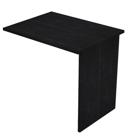 Allungo reversibile dx/sx per scrivanie Easy - 80 x 60 cm - con fianchipannello - Nero venato