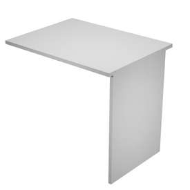 Allungo reversibile dx/sx per scrivanie Easy - 80 x 60 cm - con fianchipannello - grigio