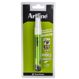 Marcatore permanente - per giardinaggio - punta tonda 2,3 mm - bianco -Artline