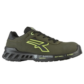 Calzatura di sicurezza Ryan S3 - numero 38 - microfibra effetto nabuk -verde - U-Power