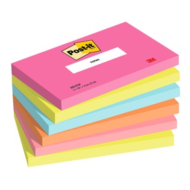 Blocco Post-it - 655-POP - 76 x 127 mm - 100 fogli - colori Popmistic -Post-it - conf. 6 pezzi