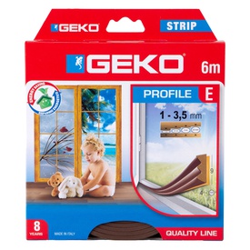 Guarnizione adesiva per isolamento STRIP - fessura 1-3 mm - 6 m - gomma- marrone - Geko