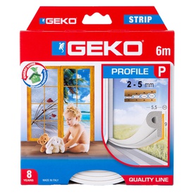 Guarnizione adesiva per isolamento STRIP - fessura 2-5 mm - 6 m - gomma- bianco - Geko