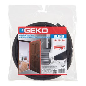 Guarnizione adesiva per isolamento porte blindate - 17 mm x 8 m - PVC -antracite - Geko
