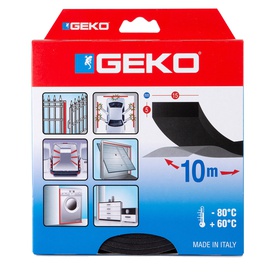 Guarnizione adesiva per serramenti MUSS - 15 x 5 mm x 10 m - neoprene -nero - Geko