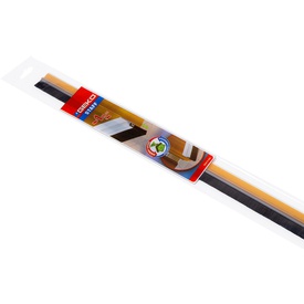Paraspifferi per porte STAFF - con spazzola fissa - 100 cm - pvc rigido- trasparente - Geko