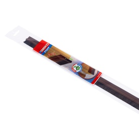 Paraspifferi per porte STAFF - con spazzola fissa - 100 cm - pvc rigido- marrone - Geko