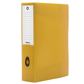 Scatola progetto Plus HOLOS - 25x35 cm - dorso 8 cm - giallo sabbia - Fellowes