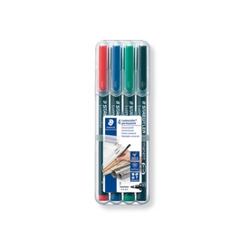 Pennarello Astucci Lumocolor Permanent 318 - punta 0,6mm - 4 colori  - Staedtler