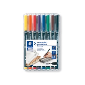 Pennarello Astucci Lumocolor Permanent 318  - punta 0,6mm  - 8 colori - Staedtler