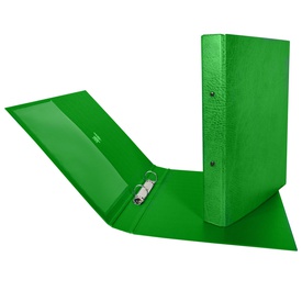 Raccoglitore Stelvio - 2 anelli tondi 25 mm - dorso 3 cm - 22x30 cm - verde - Sei Rota