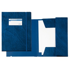 Cartellina 3 lembi Archivio 3L F - con elastico - Colpan® - 25x35 cm - blu - Sei Rota