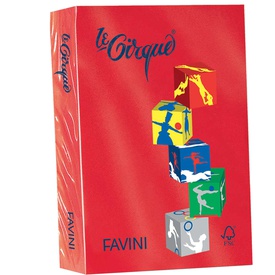 Carta Le Cirque - A4 - 80 gr - rosso scarlatto 209 - Favini - conf. 500fogli