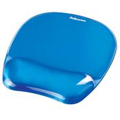 Mousepad con poggiapolsi in gel - blu trasparente - Fellowes C1894