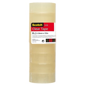 Nastro adesivo 508 - 1,5 cm x 10 m - trasparente - Scotch -  torre 10 rotoli