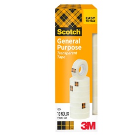 Nastro adesivo 508 - 1,5 cm x 33 m - trasparente - Scotch - torre 10 rotoli