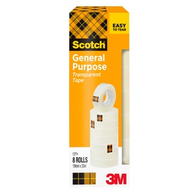 Nastro adesivo 508 - 1,9 cm x 33 m - trasparente - Scotch -  torre 8 rotoli